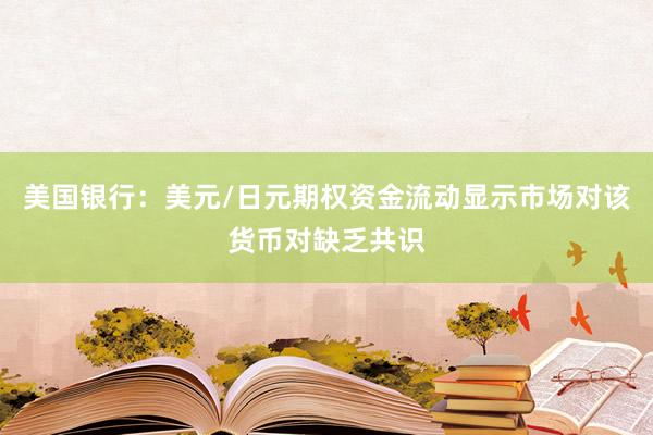 美国银行：美元/日元期权资金流动显示市场对该货币对缺乏共识