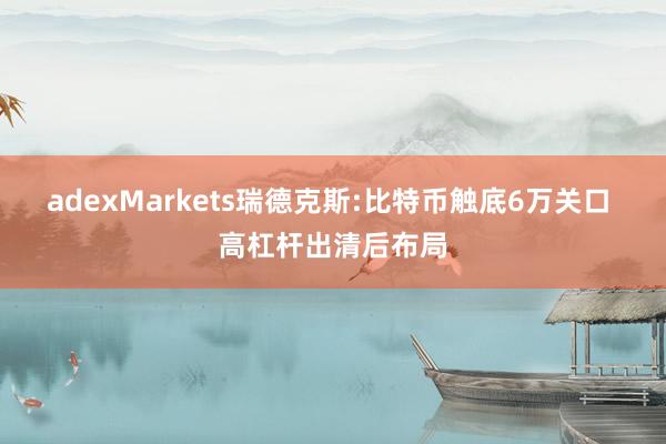adexMarkets瑞德克斯:比特币触底6万关口 高杠杆出清后布局