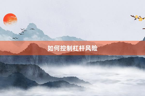 如何控制杠杆风险