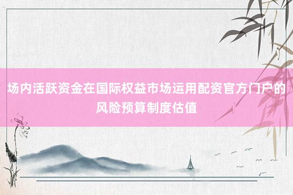场内活跃资金在国际权益市场运用配资官方门户的风险预算制度估值