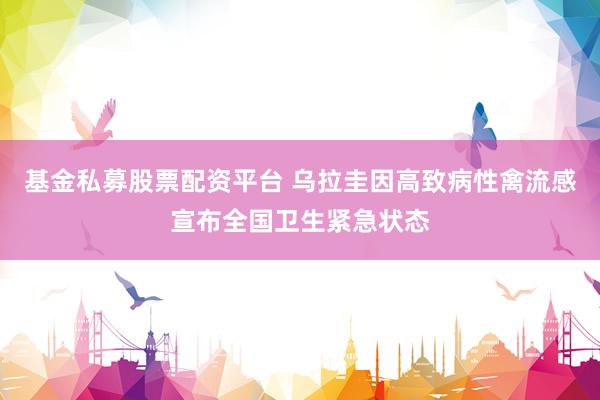 基金私募股票配资平台 乌拉圭因高致病性禽流感宣布全国卫生紧急状态