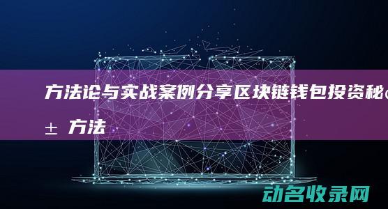 方法论与实战案例分享 区块链钱包投资秘籍 (方法论与实战论的关系)